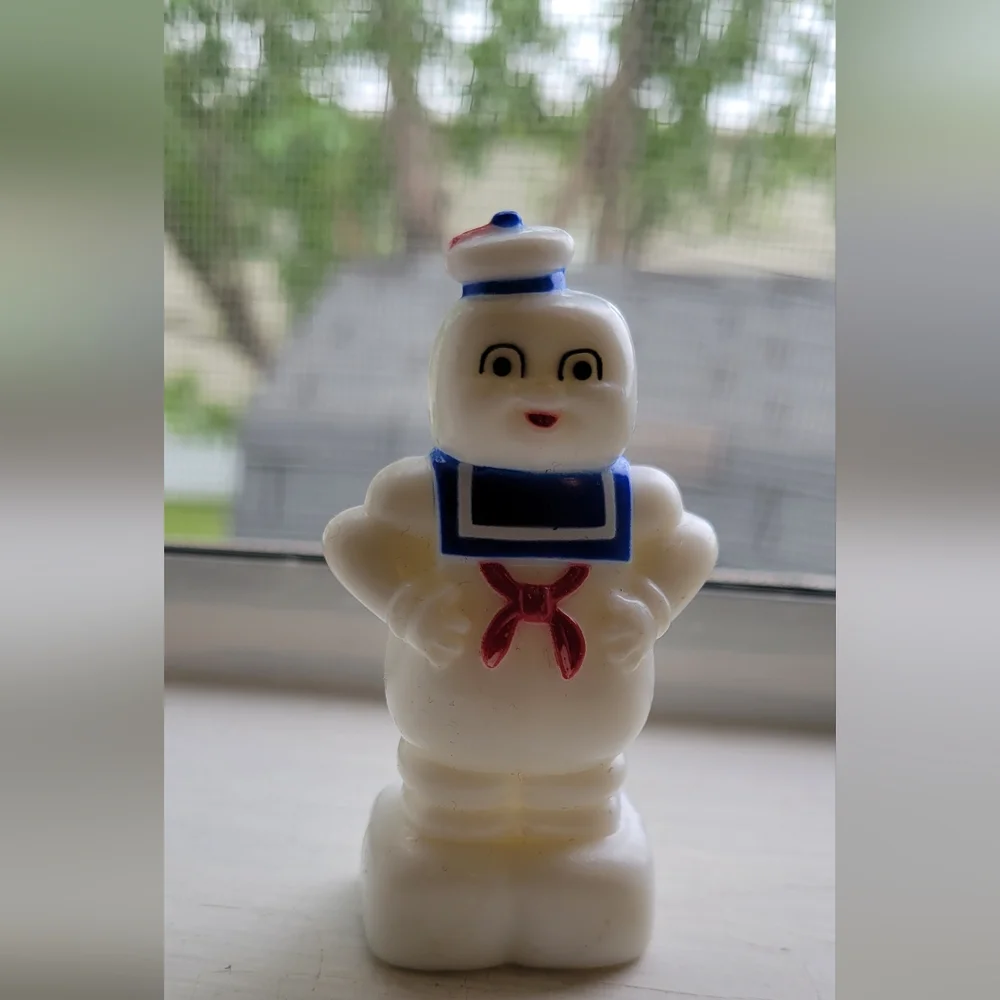 Vtg 80s 1984 Ghostbusters marketing Stay Puft marshmallow man pencil sharpener